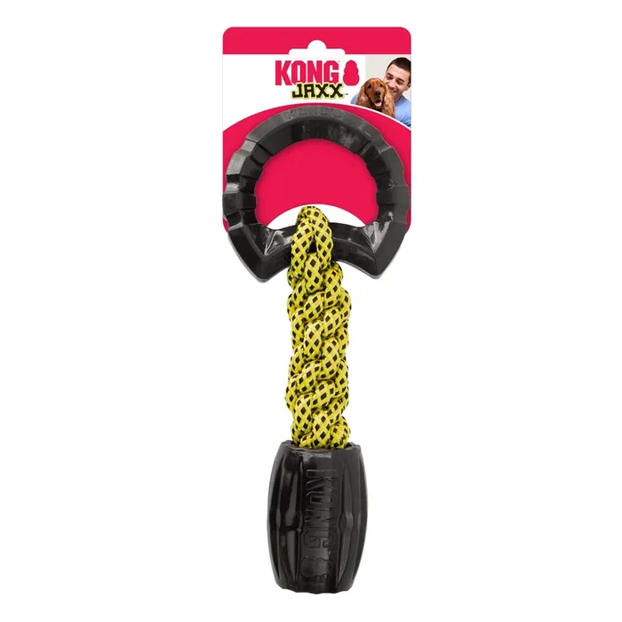 Kong Jaxx Braided Tug and Rope Durable Rubber Dog Toy – Large