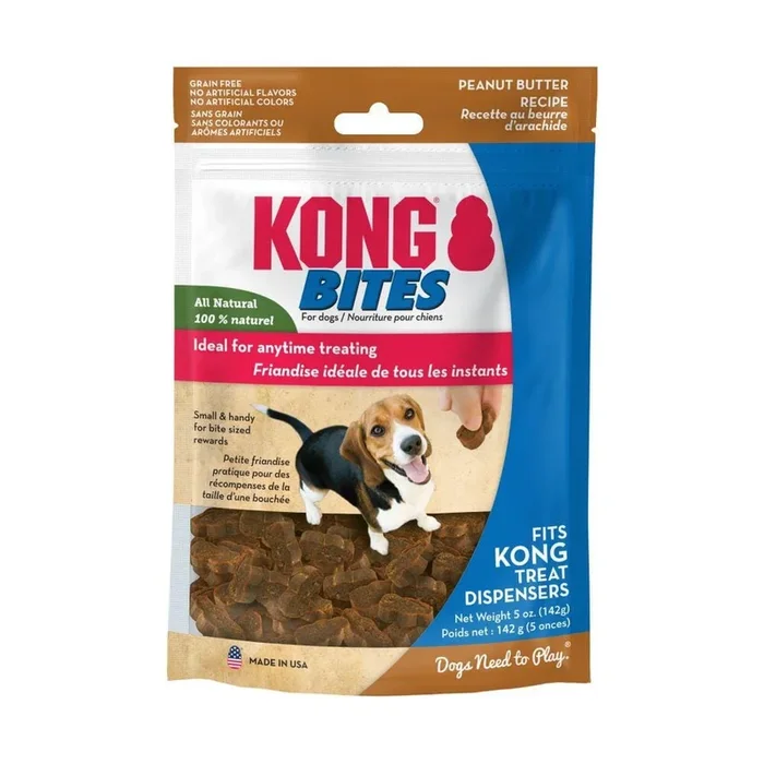 Kong Peanut Butter Bites Soft and Chewy Dog Treats DOG – 5 Oz