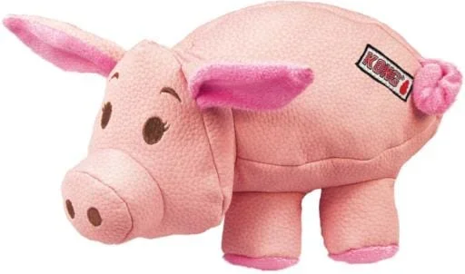 Kong Phatz Pig Squeak and Plush Dog Toy – Medium