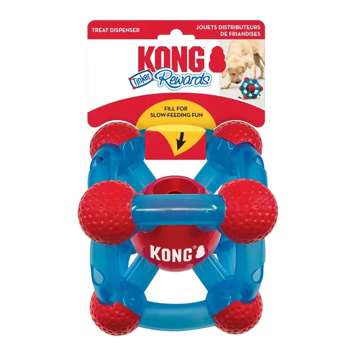 Kong Rewards Tinker Toy Treat Inserting Interactive Feeding Dog Toy – Medium/Large