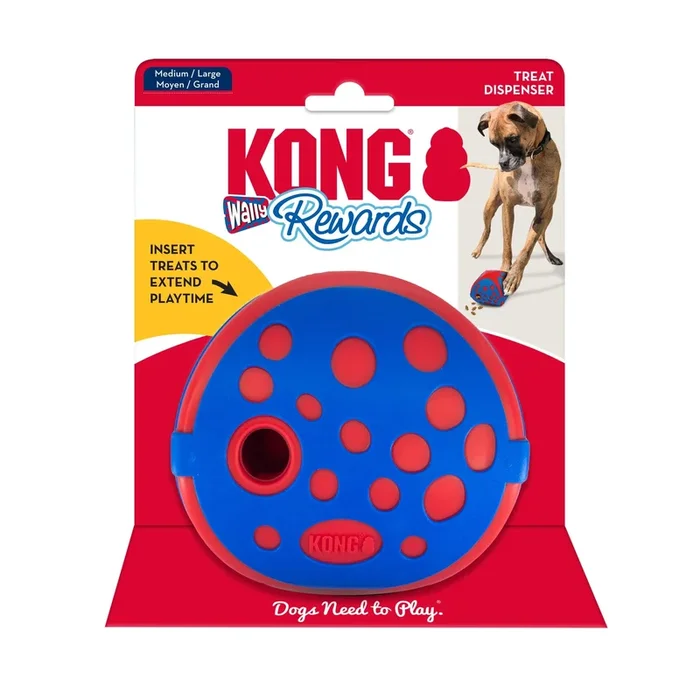 Kong Rewards Wally Treat Inserting Interactive Puzzle Feeding Dog Toy – Medium/Large