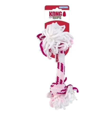 Kong Rope Stick Puppy Fetch and Tug Rope Dog Toy – Assorted – Medium