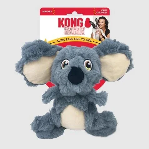 Kong Scrumplez Critters Koala Squeak and Plush Dog Toy – Medium