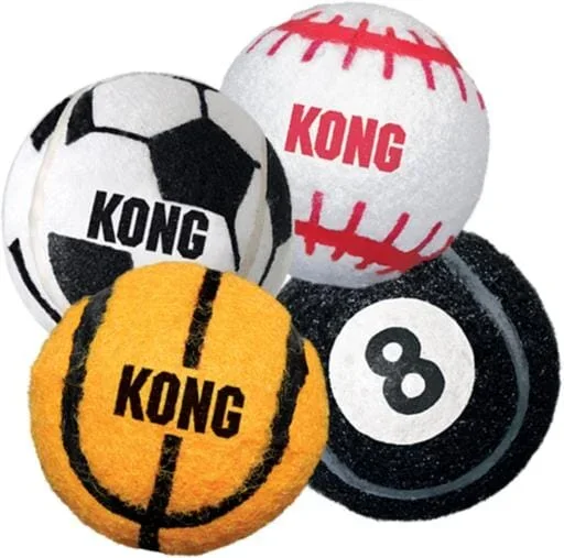 Kong Sport Balls Tough and Bouncy Dog Toys – Assorted – Medium