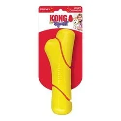 Kong Squeezz Tennis Stick Squeak and Fetch Rubber Dog Toy – Large