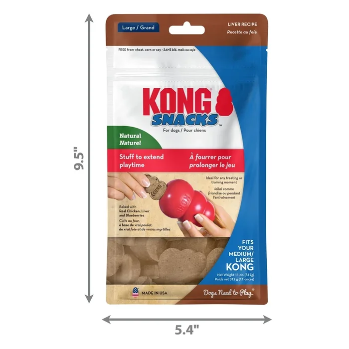 KONG Stuff’N Snacks Puppy Treats Chicken Liver 1ea/LG, 12 oz