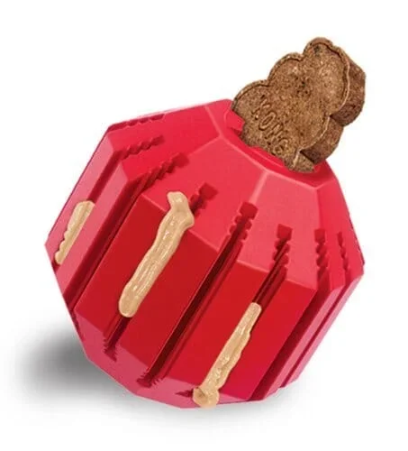 Kong Stuff-A-Ball Treat Dispensing Natural Durable Rubber Dog Toy – Red