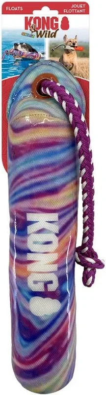 Kong Wild Shieldz Dummy Swirl Durable Fetch Floating Dog Toy – Medium/Large