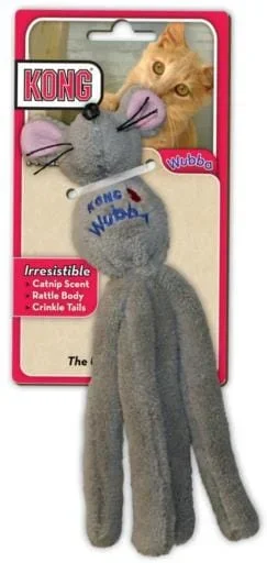 Kong Wubba Mouse Crinkle and Crackle Soft Plush Catnip Cat Toy