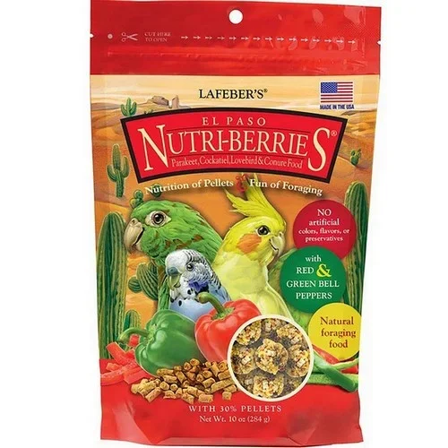 Lafeber, Lafeber Company El Paso Nutri-Berries Small Bird Food, 1 Each / 10 Oz