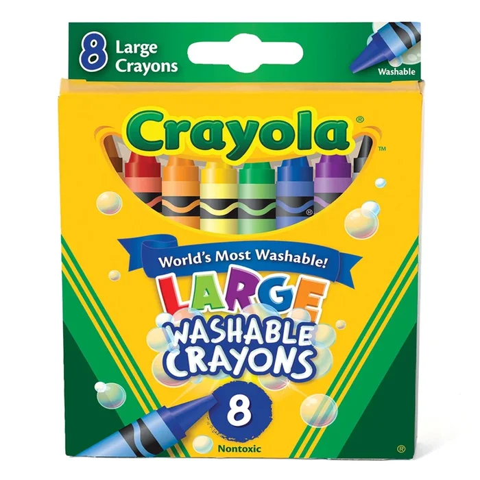 Large Ultra-Clean Washable Crayons 52-328