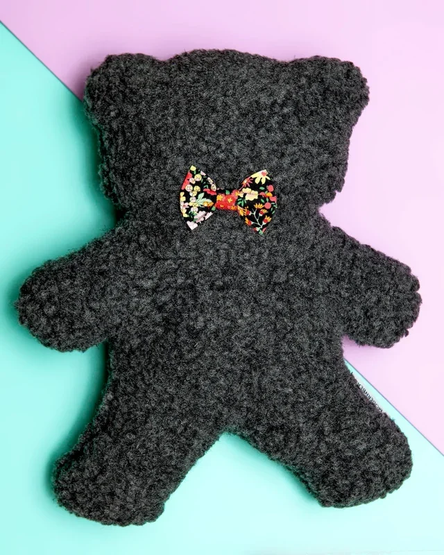 Lavender Bedtime Bear Plush Dog Toy (Made in the USA)