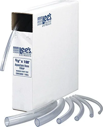 Lee’s Aquarium Tubing – Clear – 5/8″ – Sold by the Foot – 100 Feet