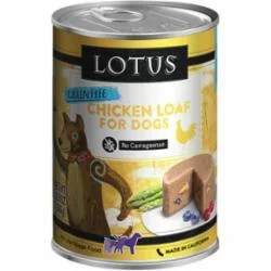 Lotus Grain-Free Loaf Chicken Canned Dog Food – 12.5 Oz – Case of 12