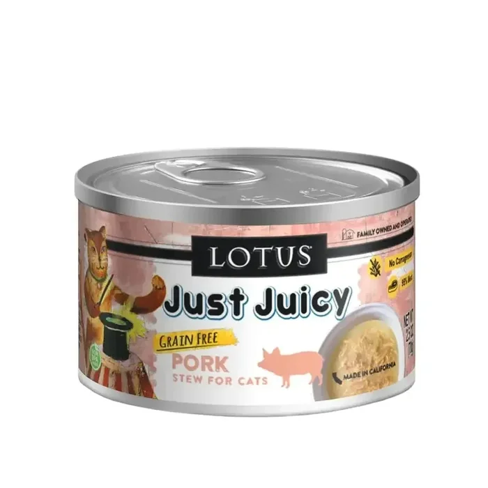 Lotus Just Juicy Pork Stew Grain-Free Canned Cat Food