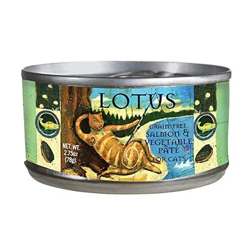 Lotus Pate Grain-Free Salmon Canned Cat Food – 2.75 Oz – Case of 24