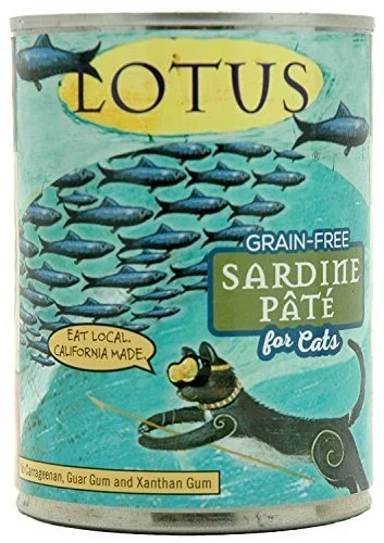 Lotus Pate Grain-Free Sardine Canned Cat Food – 12.5 Oz – Case of 12