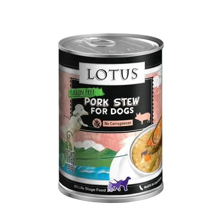 Lotus Pork Stew Grain-Free Canned Dog Food