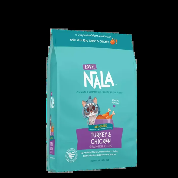 Love Nala Air Dried Grain Free Turkey/Chicken Cat 1lb