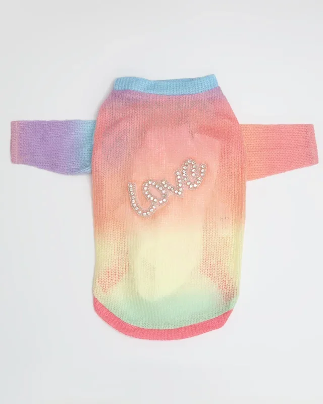 Love Rainbow Ombre Dog Sweater (CLEARANCE)