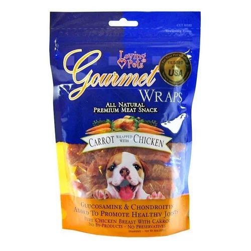 Loving Pets, Gourmet Carrot & Chicken Wraps, 6 oz