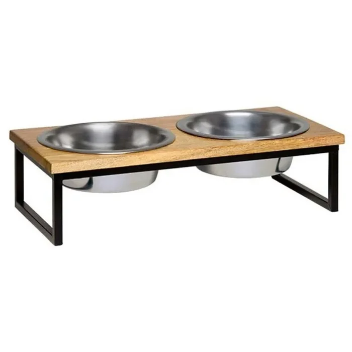Loving Pets, Loving Pets Black Label Raised Wooden Top Diner, 1 Each / 1 Quart