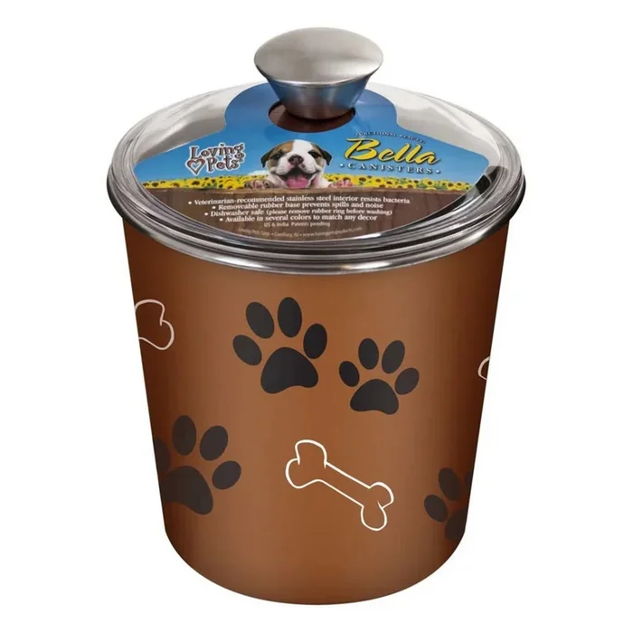 Loving Pets, Loving Pets Treat Canister, 1 Each / Copper