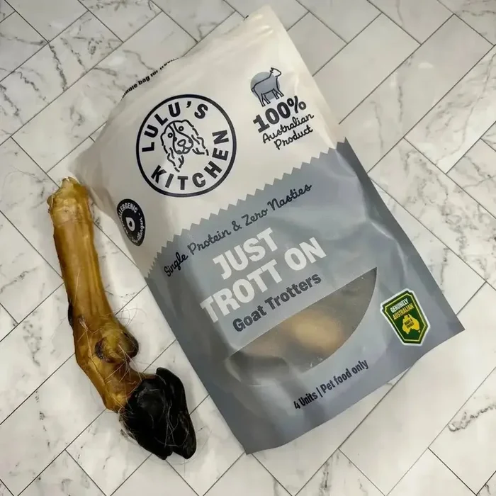 Lulu’s Kitchen Just Trott On Goat Trotters Dog Treats