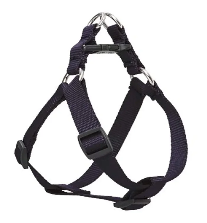 LupinePet Basics 3/4″ Black 20-30″ Step In Harness for Medium Dogs
