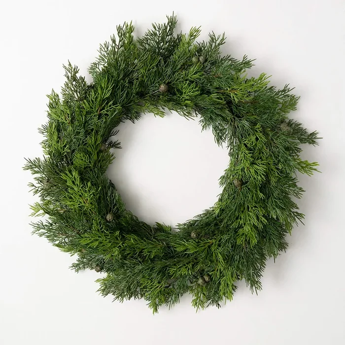 Lush Cypress & Berry Wreath WR962