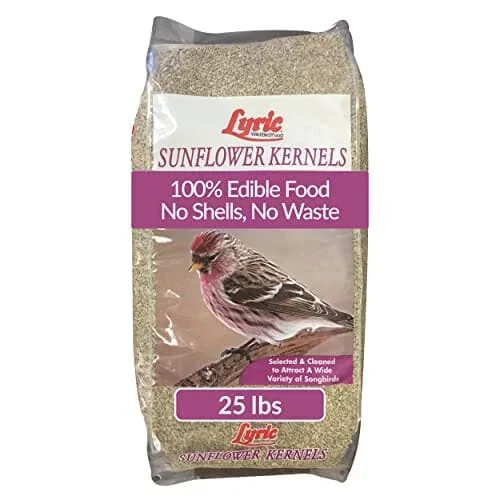 Lyric Sunflower Kernels Wild Bird Food – 25 Lbs
