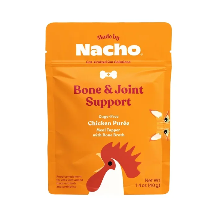Made by Nacho Bone and Joint Support Chicken Puree Cat Food Topper – 1.4 Oz – Case of 36
