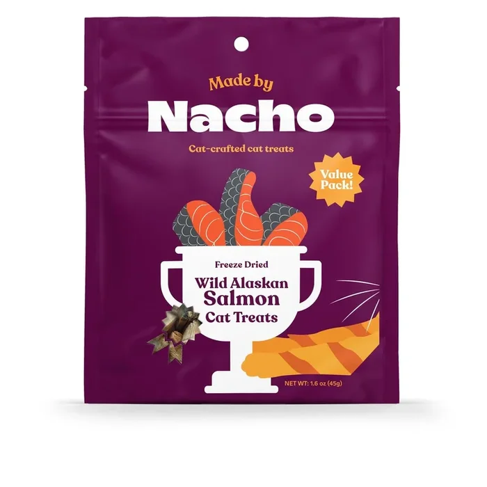 Made by Nacho Freeze-Dried Salmon Cat Treats – 1.62 Oz