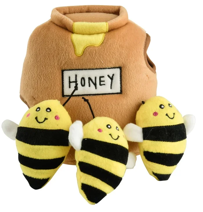 Madriguera con abejas en tarro de miel Zippy Paws