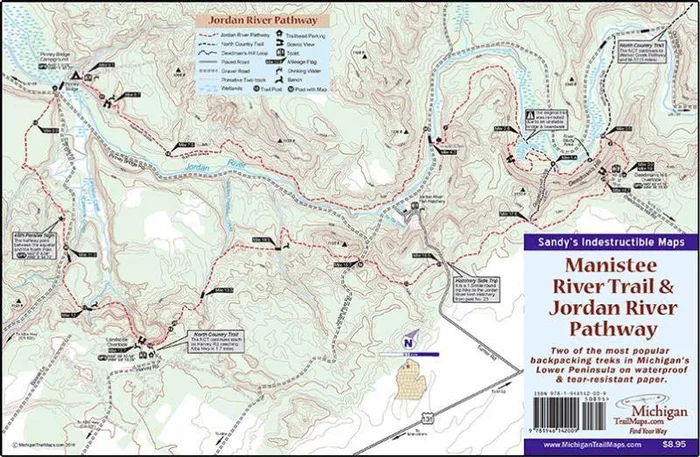 Manistee River Trail Jordan River Pathway (Waterproof)