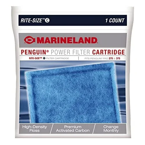 Marineland Penguin Power Filter Cartridge Aquarium Filter Insert – Size C – 1 Pack