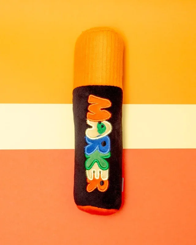 Marker Pen Squeaky Plush Dog Toy (FINAL SALE)