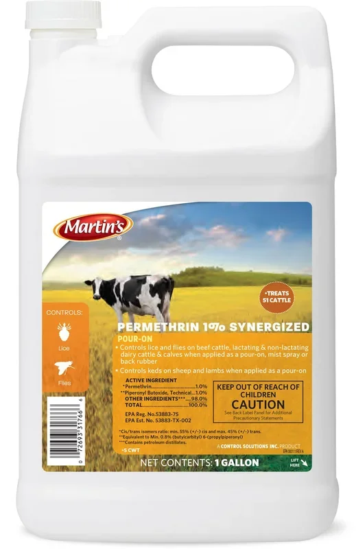 Martin’s Permethrin 1% Synergized Pour-On Fly Insecticide