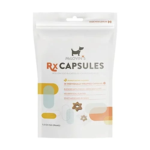 Mclovin’s Pet RX Treats Peanut Butter Soft and Chewy Dog Treats – 5.3 Oz