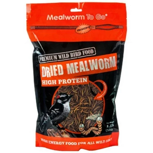Mealworm To Go, Mealworm To Go Dried Mealworms, 1.1 Lbs