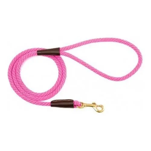 Mendota snap leash hot Pink 1/2 x 6′
