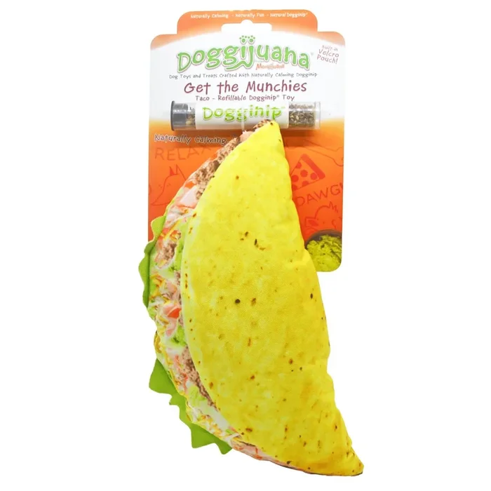 Meowijuana doggijuana获取Munchies Munchies炸玉米饼狗零食,4盎司尺寸