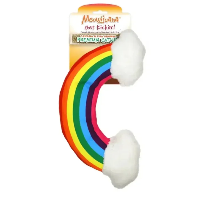 Meowijuana Get “Kickin'” Rainbow Kicker Cat Toy