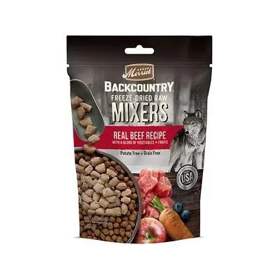 Merrick ‘Backcountry’ Grain-Free Freeze-Dried Raw Beef Dog Food Mixers- 5.5 oz Bag