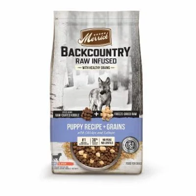 Merrick ‘Backcountry’ Puppy Recipe with Healthy Grains Dry Dog Food – 10lb