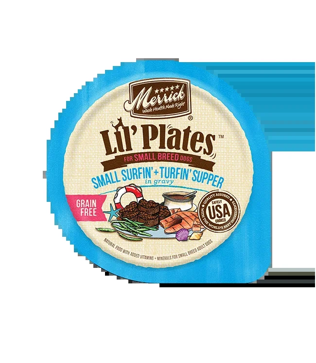 Merrick Lil’ Plates Grain Free Small Surfin and Turfin Wet Dog Food (3.5oz)