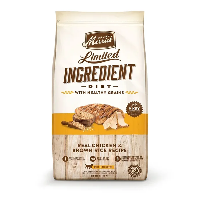 Merrick Limited Ingredient Diet LID Chicken & Brown Rice – 22 lb Bag