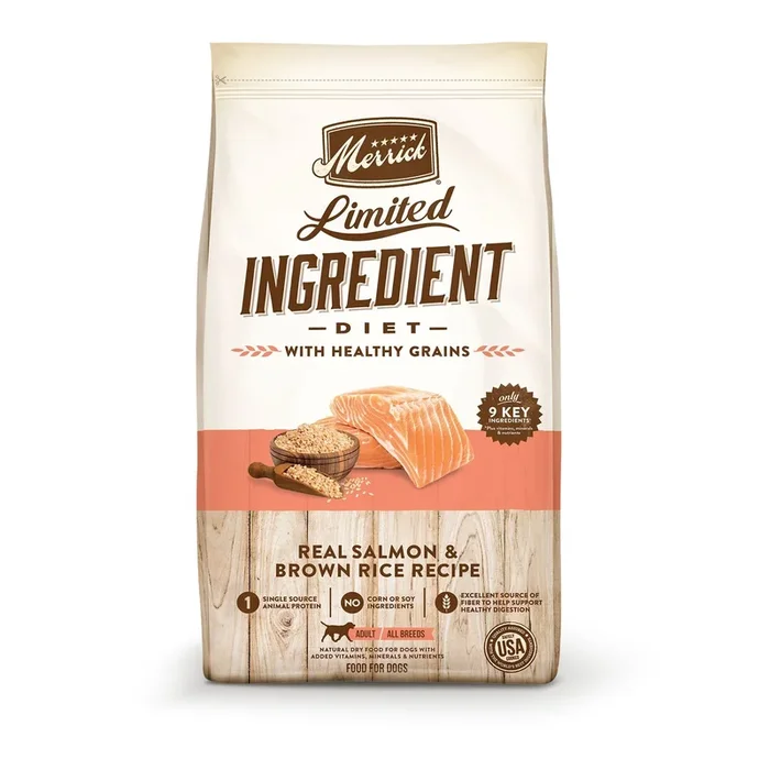 Merrick Limited Ingredient Diet LID Salmon & Brown Rice – 22 lb Bag
