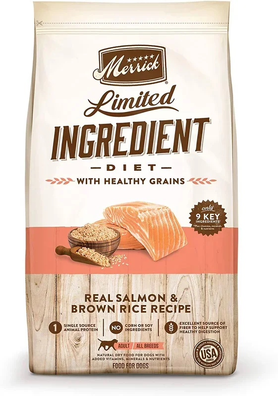 Merrick Limited Ingredient Diet LID Salmon Dry Dog Food – 4 lb Bag