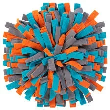 Messy Mutts Round Forage/Snuffle Mat with Suction, 15″